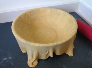 Timpano case ready for filling