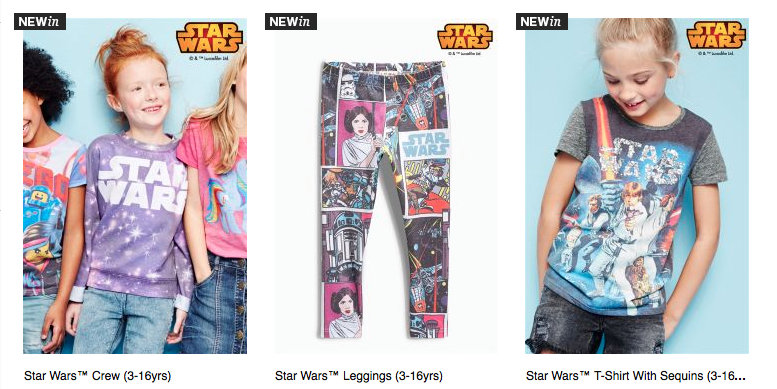 A New Hope? Next is Selling Star Wars Clothes… For&nbsp;Girls